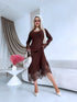 Adīta kleita "EMBER FIRE 552" - CHOCO